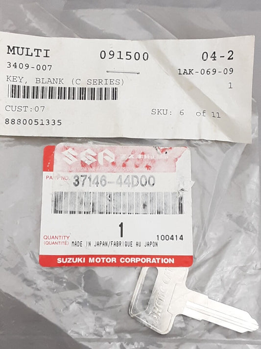 NEW GENUINE SUZUKI 37146-44D00 KEY BLANK C SERIES ARCTIC CAT 3409-007