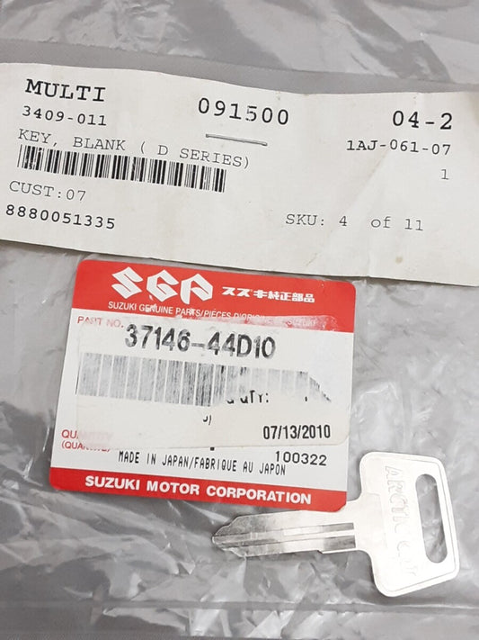 NEW GENUINE SUZUKI 37146-44D10 KEY BLANK D SERIES ARCTIC CAT 3409-011