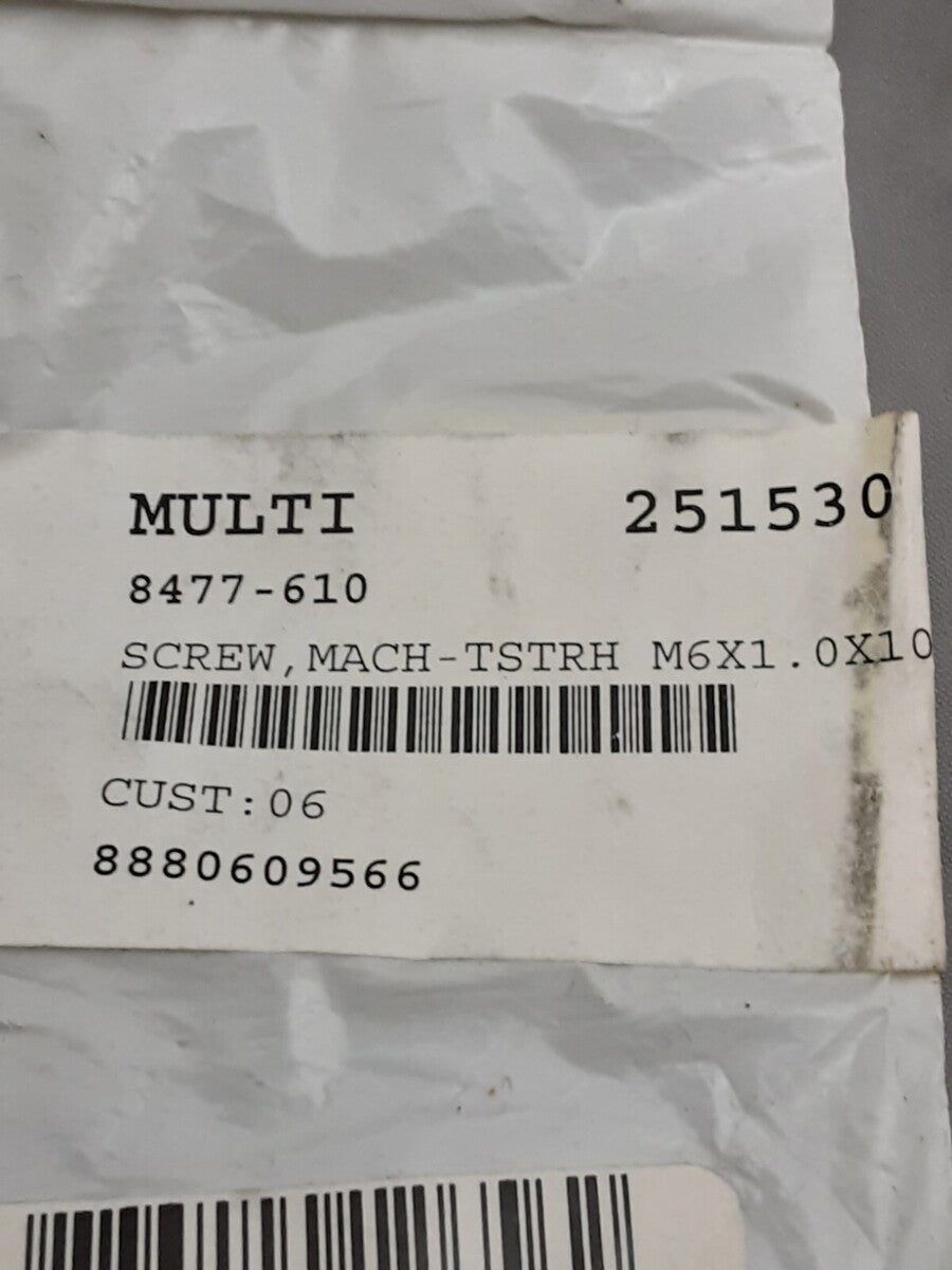 NEW GENUINE ARCTIC CAT 8477-610 QTY2 Screw, Machine 2019 CUSHMAN HAULER PROWLER