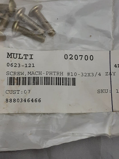 NEW GENUINE ARCTIC CAT 0623-121 QTY8 Screw, MACH-PHTRH 32X3/4