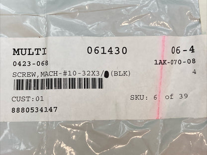 NEW GENUINE ARCTIC CAT 0423-068 QTY4 Screw, Machine #10 32X3/4 BLACK