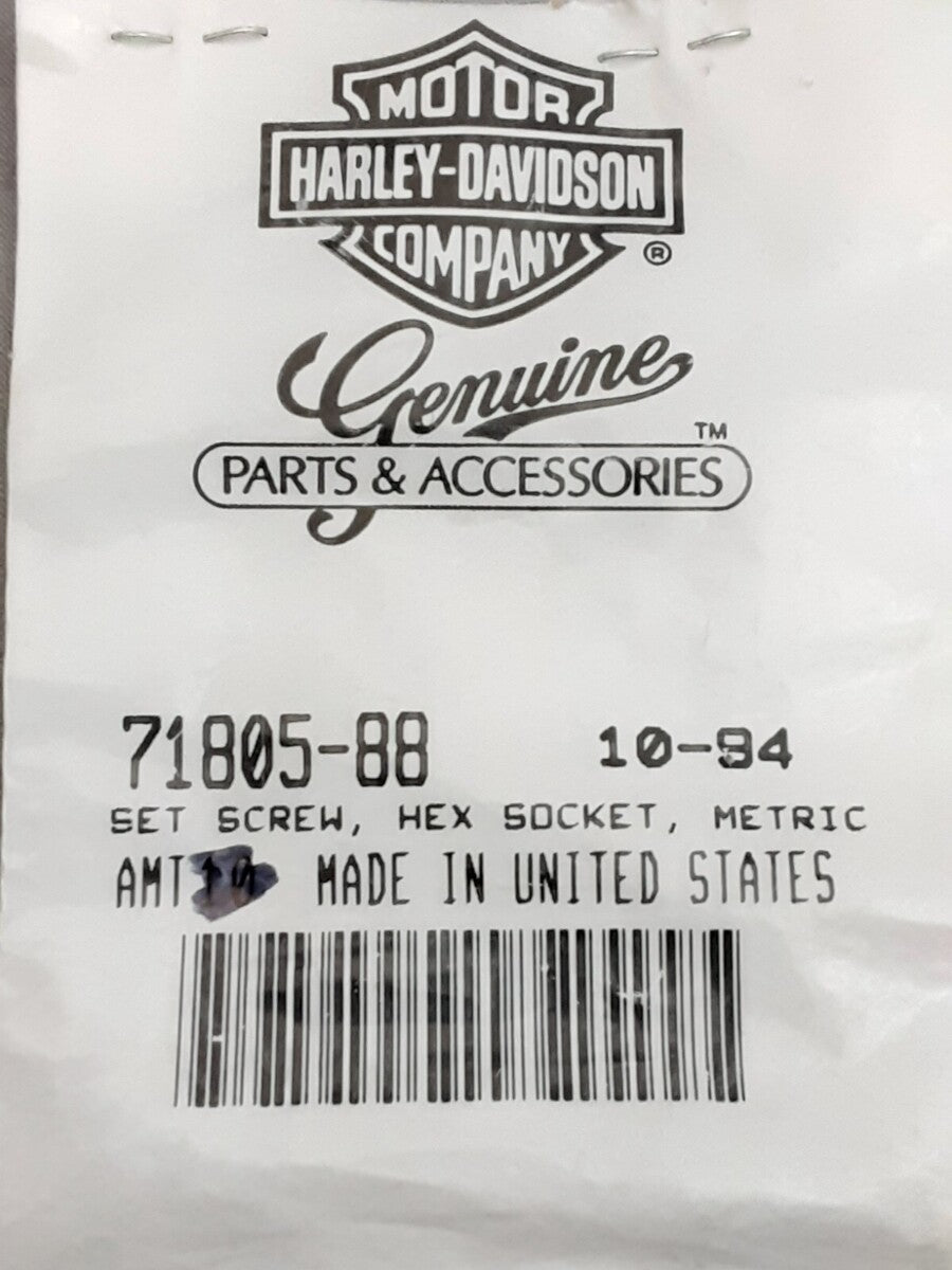 NEW GENUINE HARLEY DAVIDSON 71805-88 QTY2 Handlebar Switch Hex Socket Head Screw