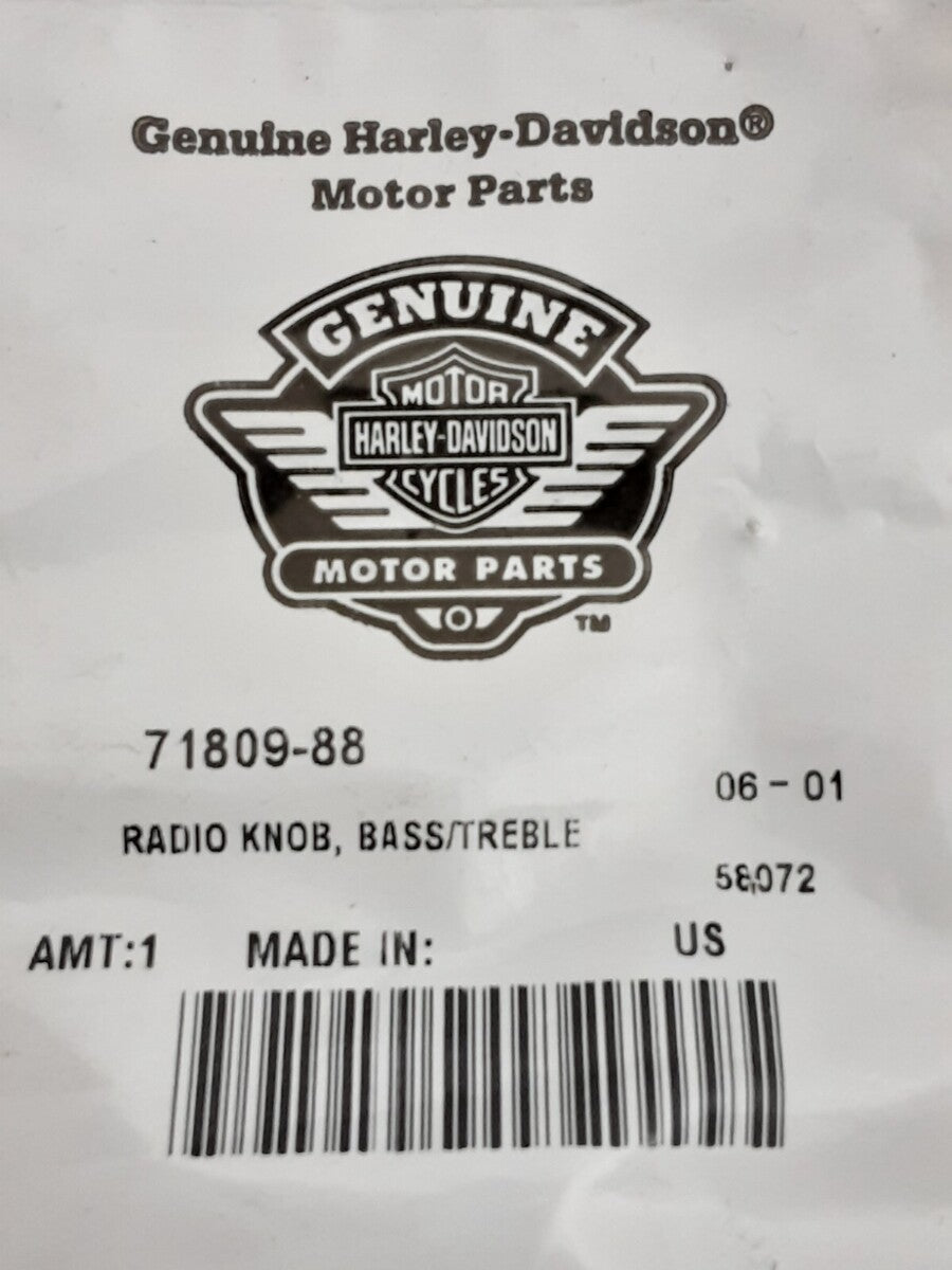 NEW GENUINE HARLEY DAVIDSON 71809-88 Bass Treble Radio Knob