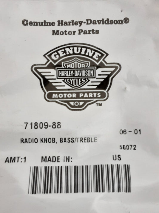 NEW GENUINE HARLEY DAVIDSON 71809-88 Bass Treble Radio Knob
