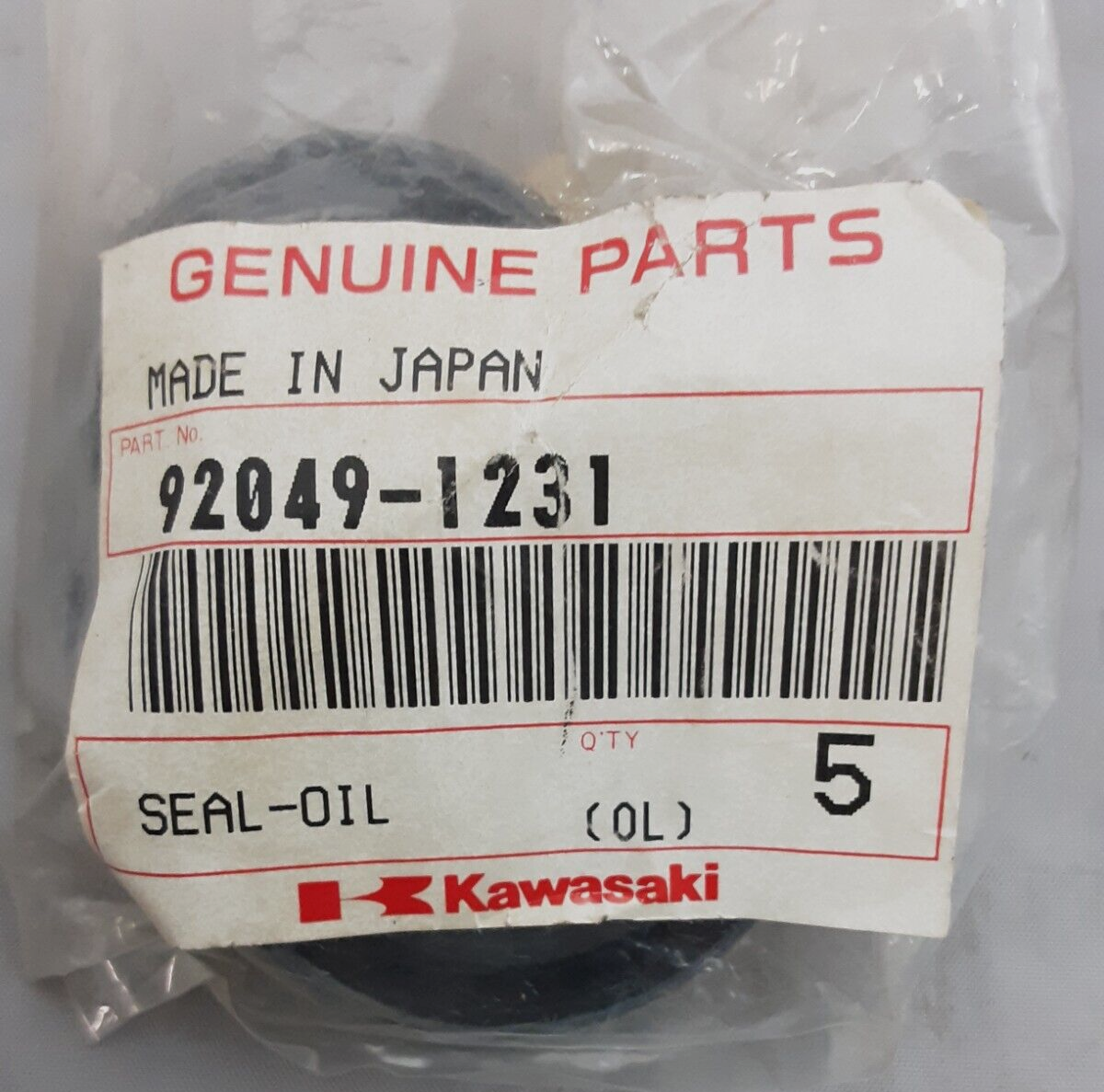 NEW GENUINE KAWASAKI 92049-1231 SEAL-OIL Bayou KLF300 Mule KAF450 2011-1986