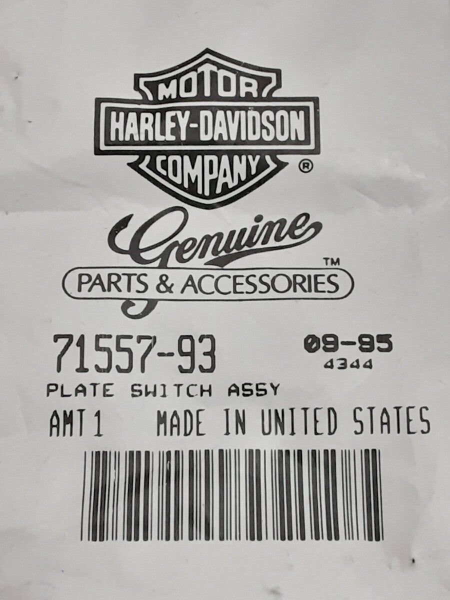 NEW GENUINE HARLEY DAVIDSON 71557-93 PLATE SWITCH ASSY.