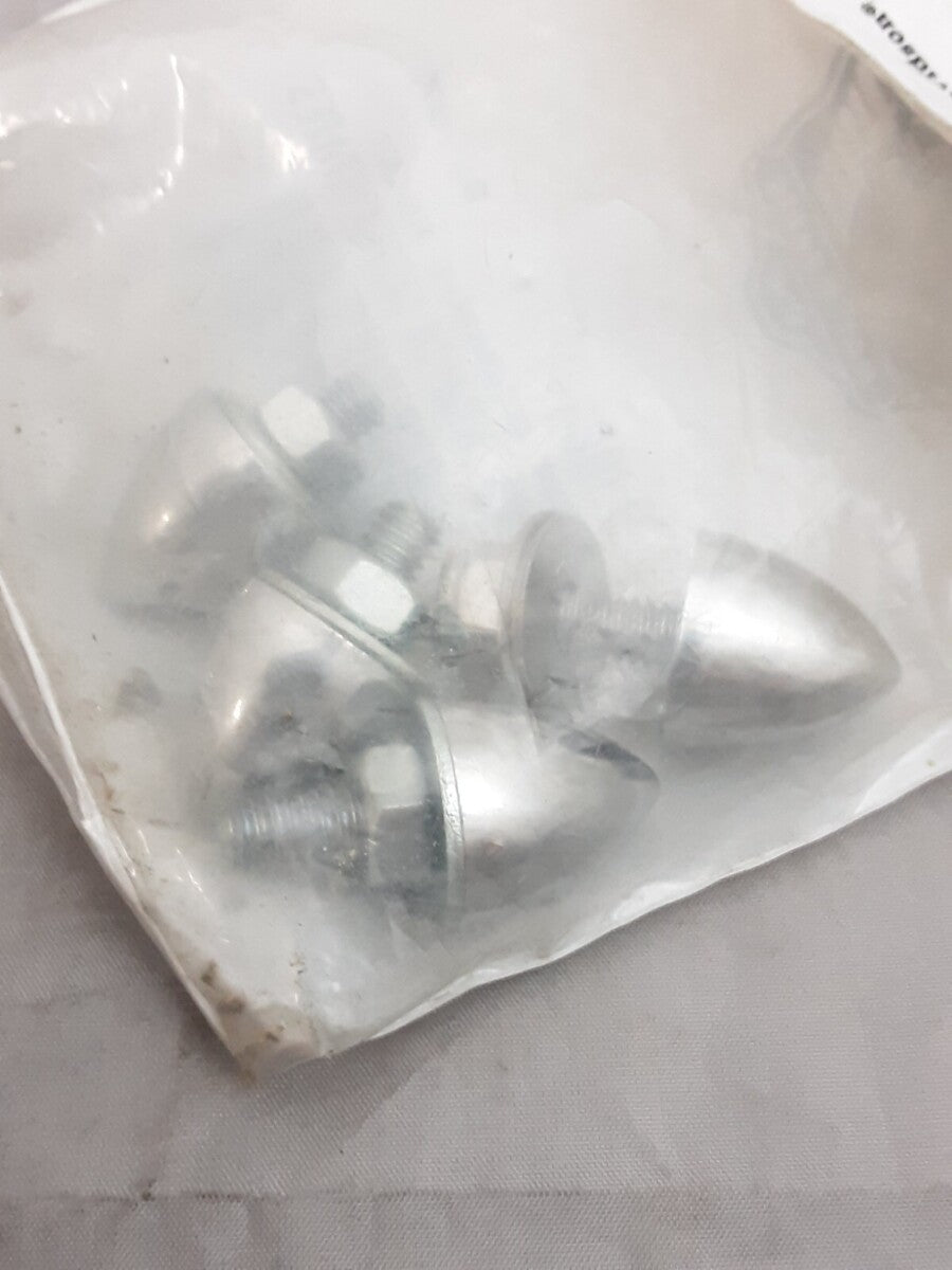 NEW GENUINE HARLEY DAVIDSON 93006-77 QTY4 Chrome Acorn Bullet Lic. Plate Bolt