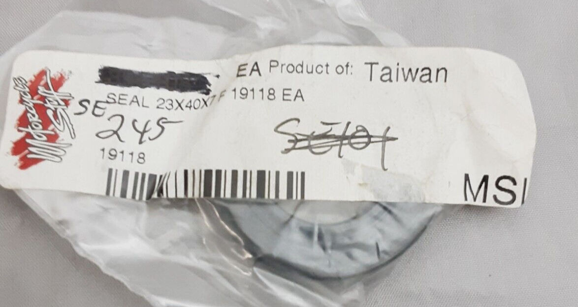 NEW GENUINE MOTIRCYCLE STUFF SE245 FRONT OUTER SEAL (23X40X7)