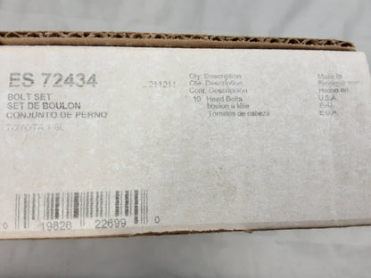 NEW FEL-PRO ES72434 HEAD BOLT SET (10) TOYOTA 1.8L