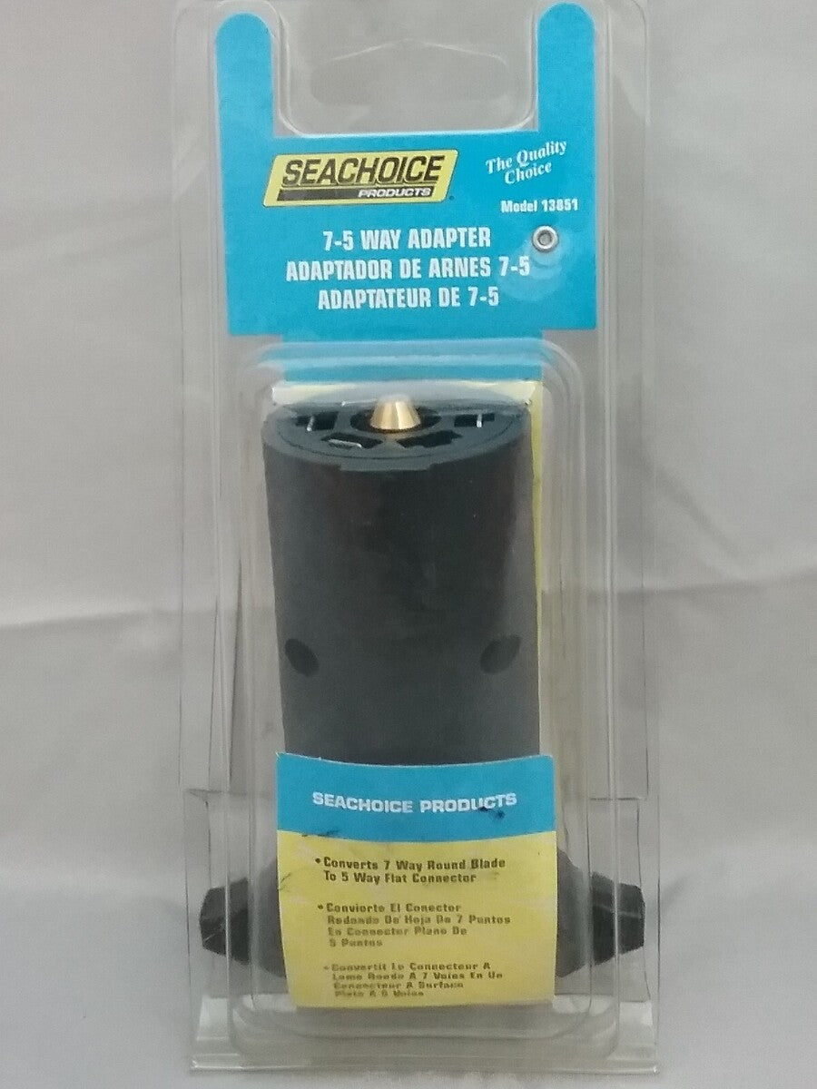NEW SEACHOICE 13851 7-5 WAY Trailer Connector/Adapter Boat Plug SCP