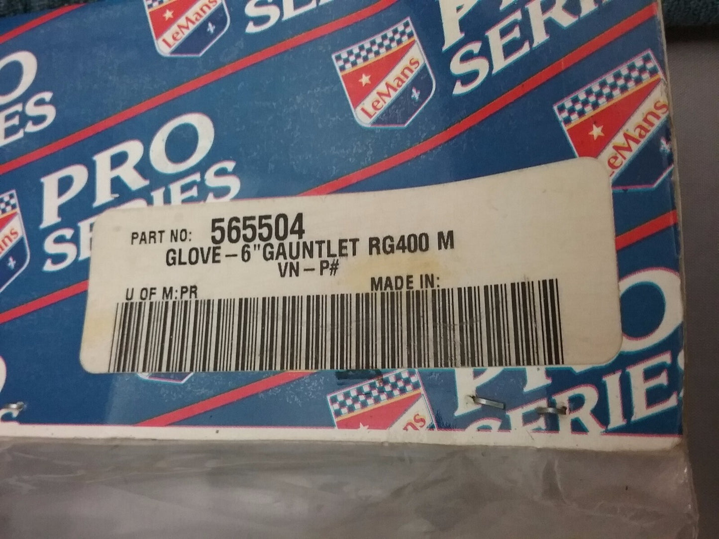 NEW LeMans PRO SERIES 565504 GLOVE 6" GAUNTLET RG400 3M THINSULATE MEN'S MEDIUM