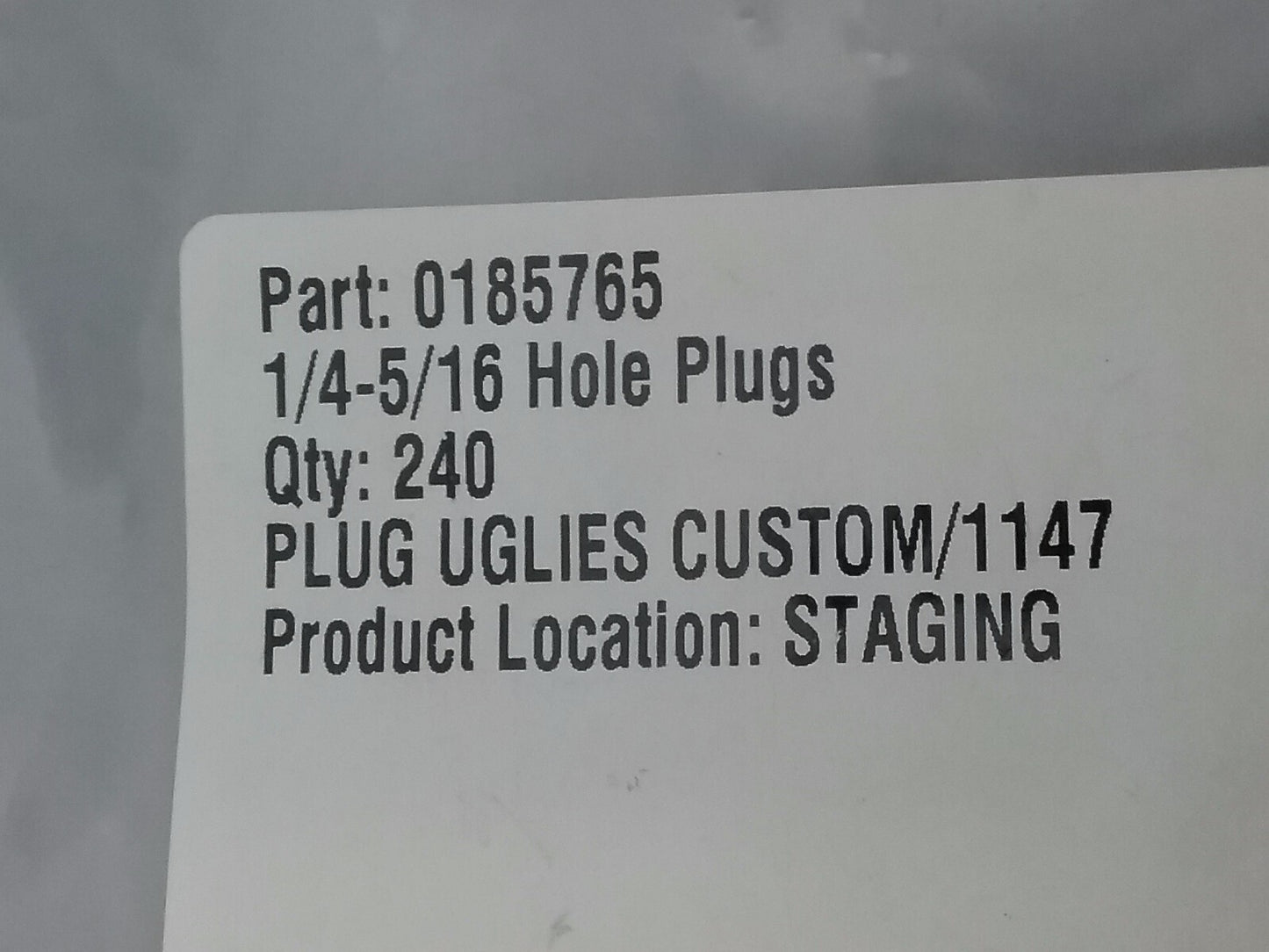 NEW ALLEN BOLT HOLE PLUGS 1/4-5/16 Chrome QTY 240