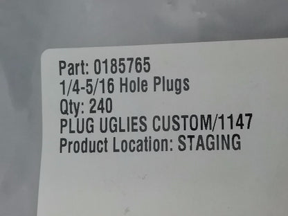 NEW ALLEN BOLT HOLE PLUGS 1/4-5/16 Chrome QTY 240