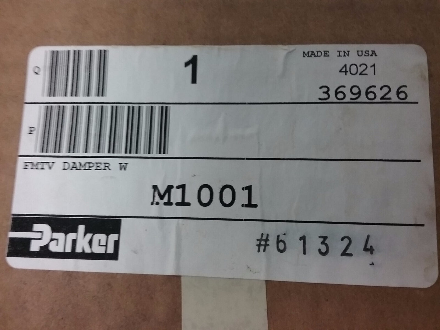 NEW GENUINE PARKER 12564604 Pneumatic Airplane Door Closer FMTV DAMPER W M1001