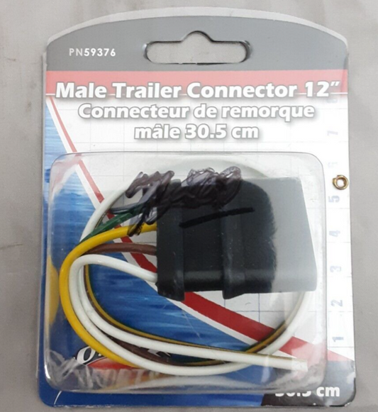NEW BOATER SPORTS 59376 MALE TRAILOR CONNECTOR 12" 30.5CM