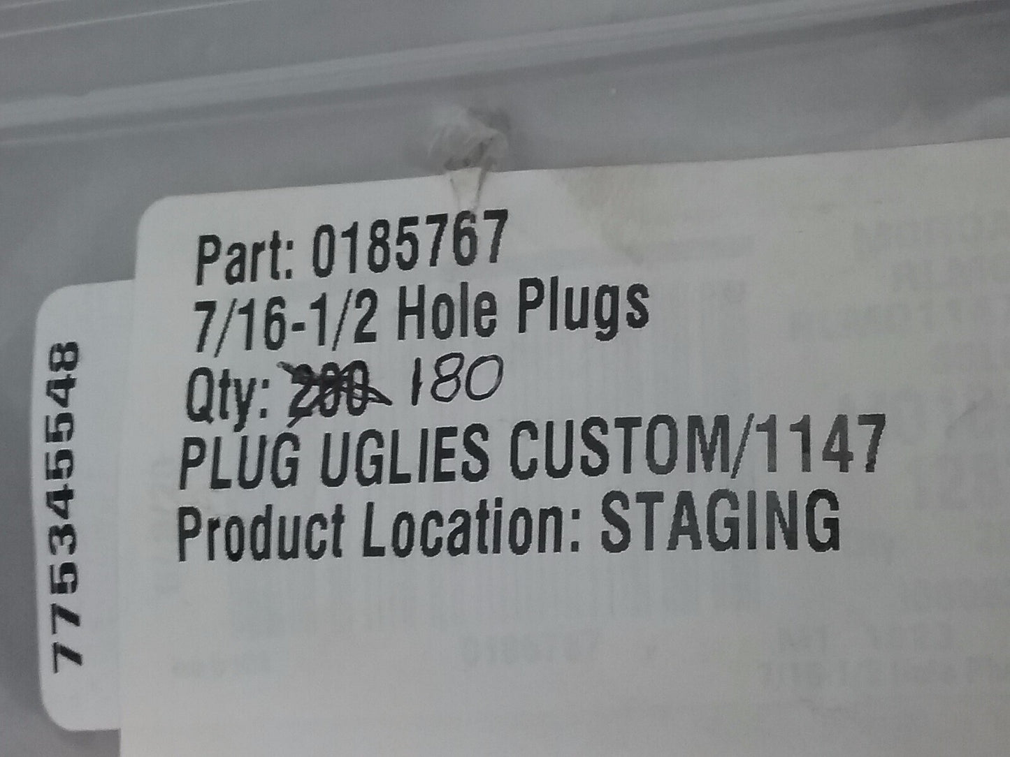 NEW ALLEN BOLT HOLE PLUGS 7/16-1/2 Chrome QTY 180