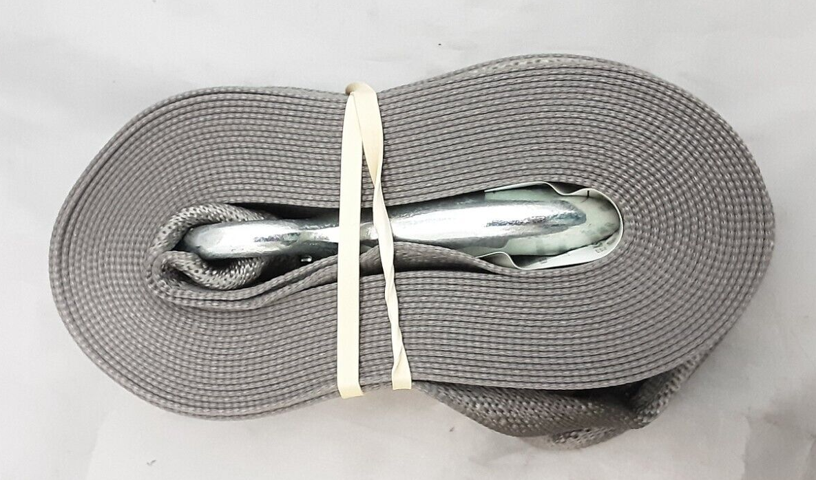 NEW BOATBUCKLE F07674 winch strap 2"X20ft STEEL SNAP Hook 4000 lbs.