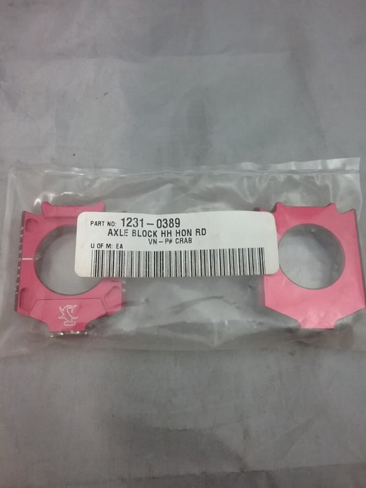 NEW GENUINE HammerHead 1231-0389 Axle Block Honda CR/CRF 02-08 RED