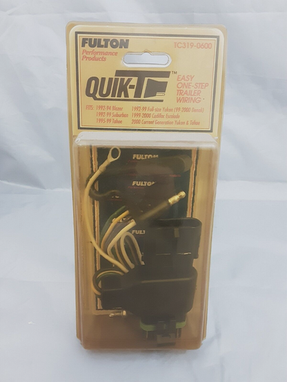 NEW FULTON QUICK-T TC319-0600 TRAILER CONNECTOR BLAZER 92-94 SUBURBON 92-99