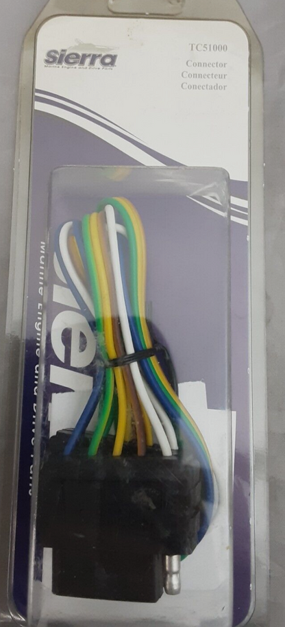 NEW SIERRA TC51000 5-WIRE FLAT CONNECTOR 18", 18 GUAGE, 2 PLUGS