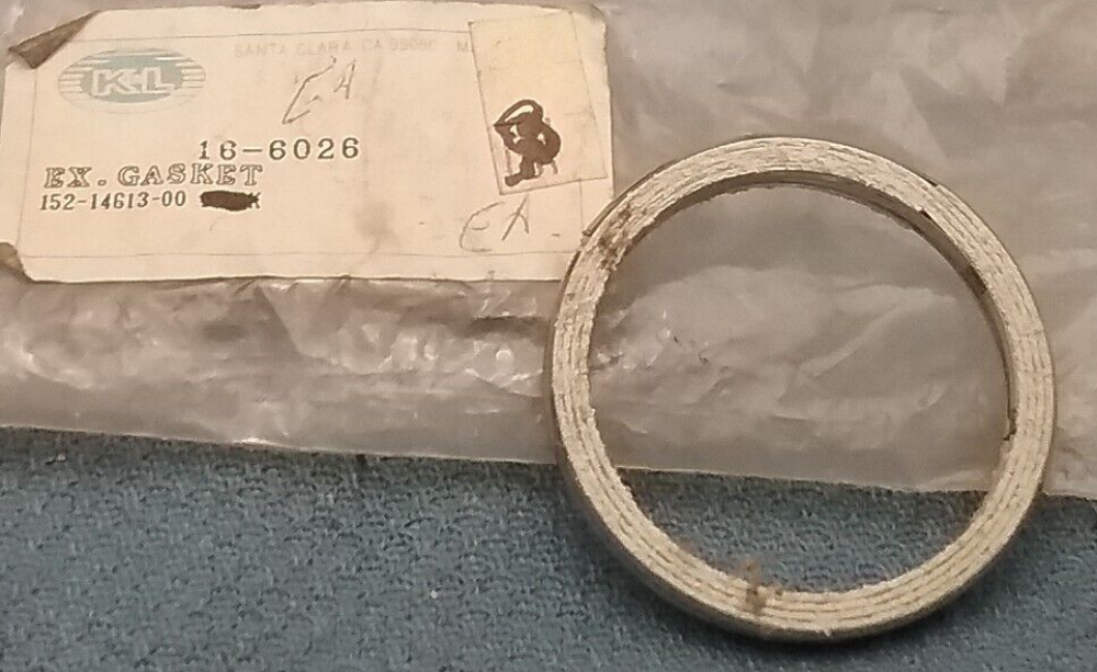 NEW K&L 16-6026 QTY2 GASKET, EXHAUST PIPE Tri-Moto YT125 Blaster YFS200 RT1