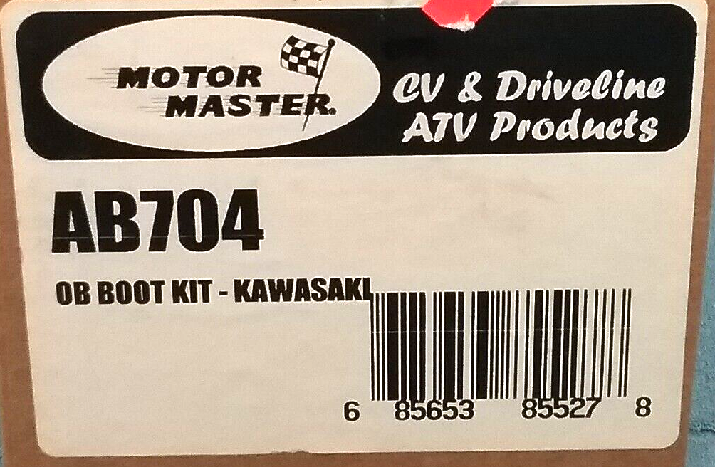 NEW MOTOR MASTER AB704 CV BOOT KIT KAWASAKI MULE YAMAHA RHINO YXR450 660 700