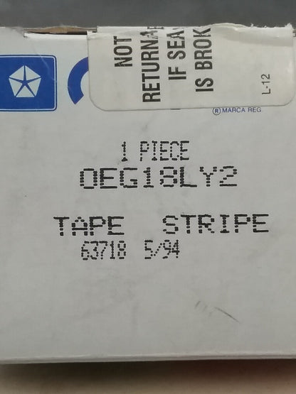 NEW GENUINE MOPAR 0EG18LY2 SHADOW ES DKLD TAPE STRIPE DECAL GOLD