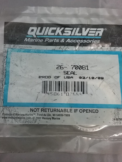 NEW GENUINE QUICKSILVER 26-70081 PROPSHAFT SEAL OUTER MERCURY OUTBOARD 80HP 90HP