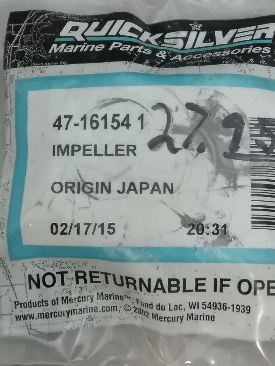 NEW GENUINE QUICKSILVER 47-161541 IMPELLER Mercury Outboard 25HP 30HP