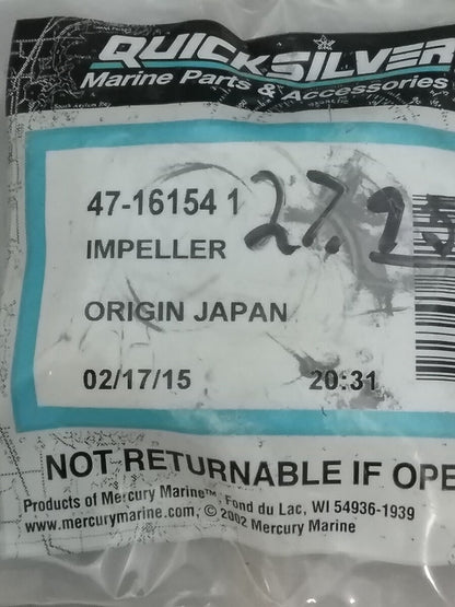 NEW GENUINE QUICKSILVER 47-161541 IMPELLER Mercury Outboard 25HP 30HP