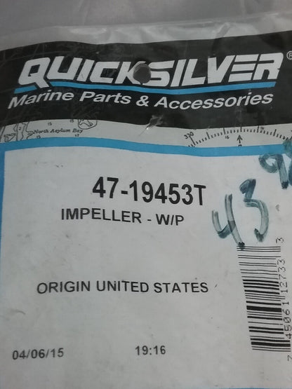 NEW GENUINE QUICKSILVER 47-19453T IMPELLER Mariner Outboard 50HP 60HP