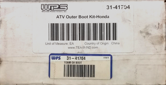 NEW WPS 13-41704 OUTER CV BOOT KIT HONDA FOREMAN TRX500 RINCON TRX650 01-04