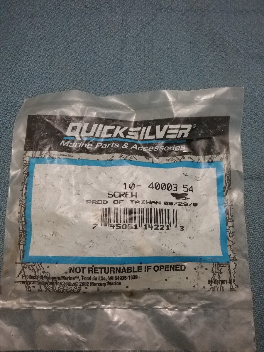 NEW QUICKSILVER 10-40003 54 QTY3 SCREW