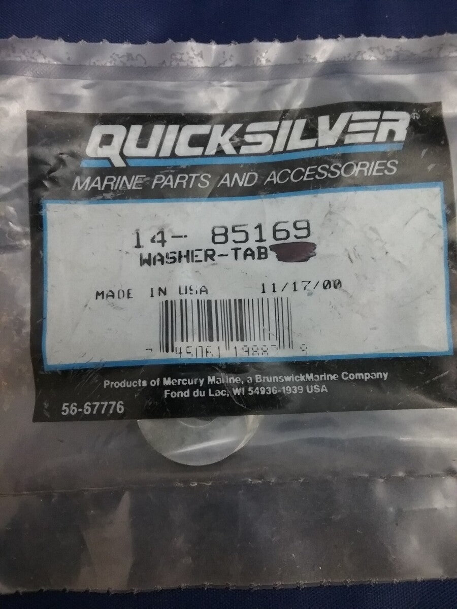 NEW QUICKSILVER 14-85169 QTY2 TAB WASHER (PROP SHAFT) MERCURY OUTBOARD 18 25HP