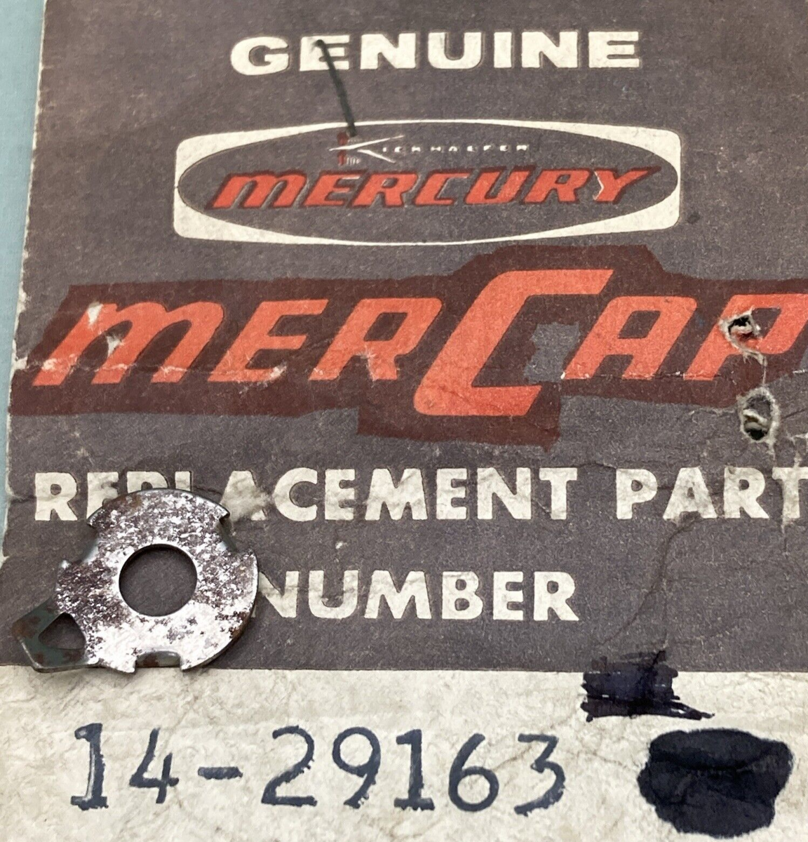 QTY6 NEW GENUINE MERCURY 14-29163 TAB WASHER MERCURY OUTBOARD 35 40 50HP