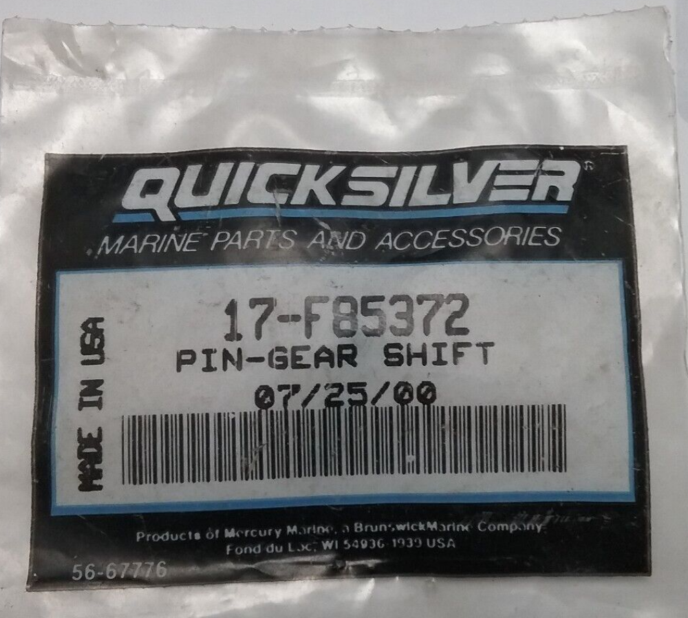 NEW QUICKSILVER 17-F85372 SHIFT PIN, FORCE OUTBOARD 40 50 60 70 75 80HP