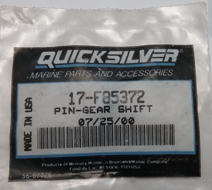 NEW QUICKSILVER 17-F85372 SHIFT PIN, FORCE OUTBOARD 40 50 60 70 75 80HP
