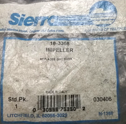 NEW SIERRA 18-3368 IMPELLER JOHNSON EVINRUDE AND SUZUKI 35HP