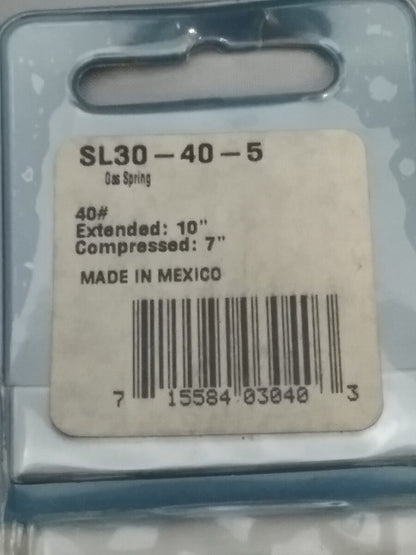 NEW ATTWOOD MARINE SL30-40-5 Gas Spring 40lb Extended 10" Compressed 7"
