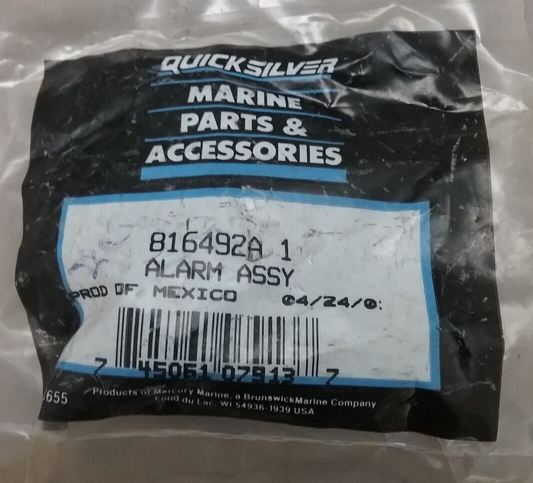 NEW QUICKSILVER 816492A1 ALARM ASSY MERCURY OUTBOARD 40 50 60HP
