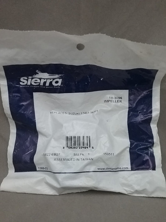 NEW SIERRA 18-3096 IMPELLER JOHNSON EVINRUDE 20 30 40 50 SUZUKI 20 30 40 50 60HP