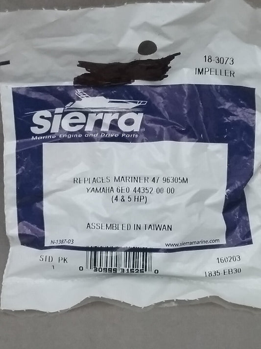 NEW SIERRA 18-3073 IMPELLER MERCURY 4 5HP YAMAHA 4 5 6HP