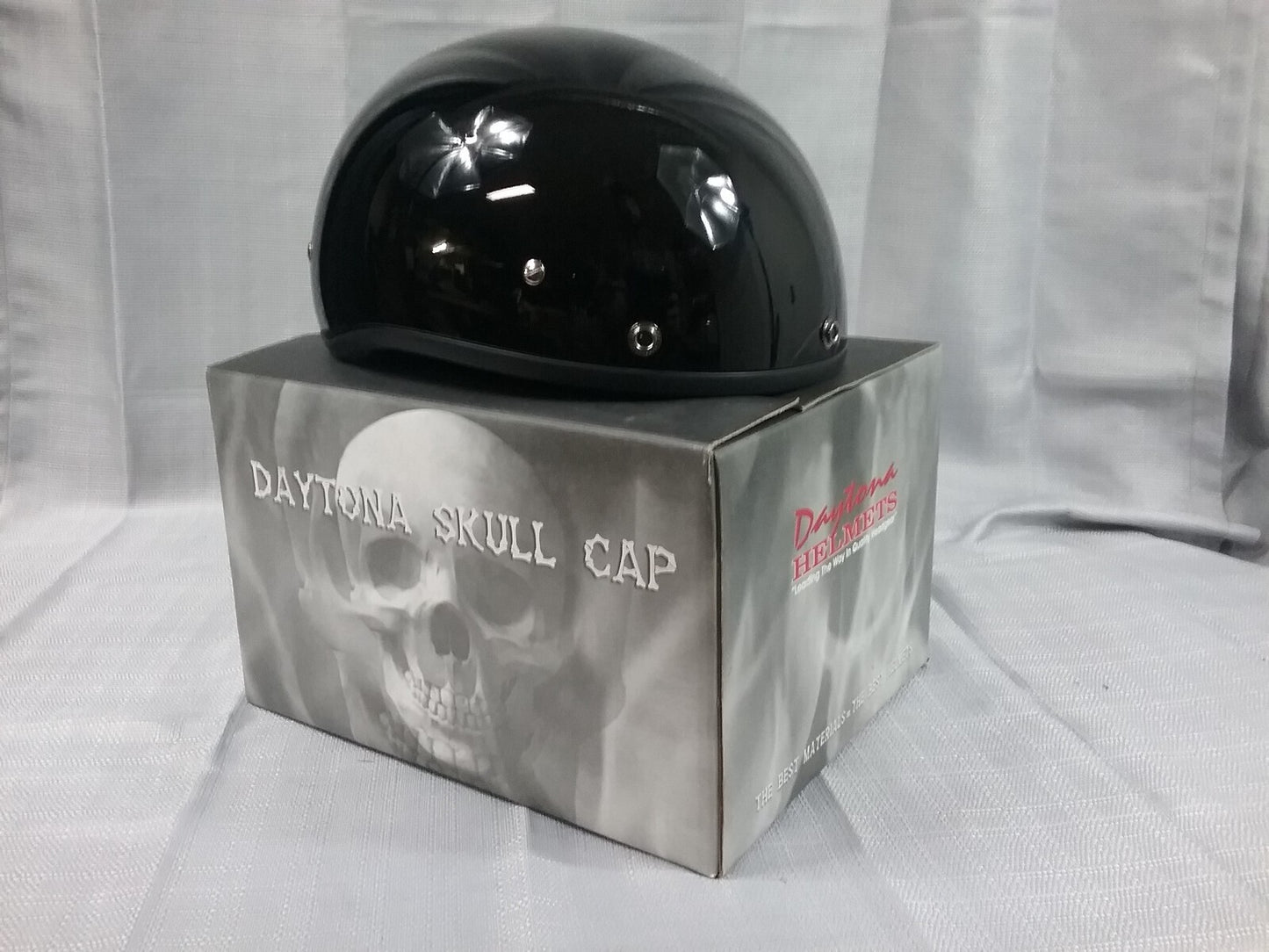 NEW DAYTONA HELMETS D1-A-M 1/2 SHELL HELMET HI-GLOSS BLACK D.O.T. APPROVED