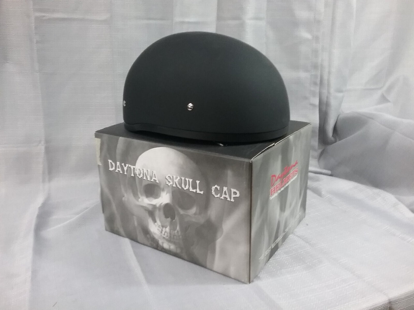 NEW DAYTONA HELMETS D1-B-S 1/2 SHELL HELMET DULL BLACK NO VISOR D.O.T. APPROVED