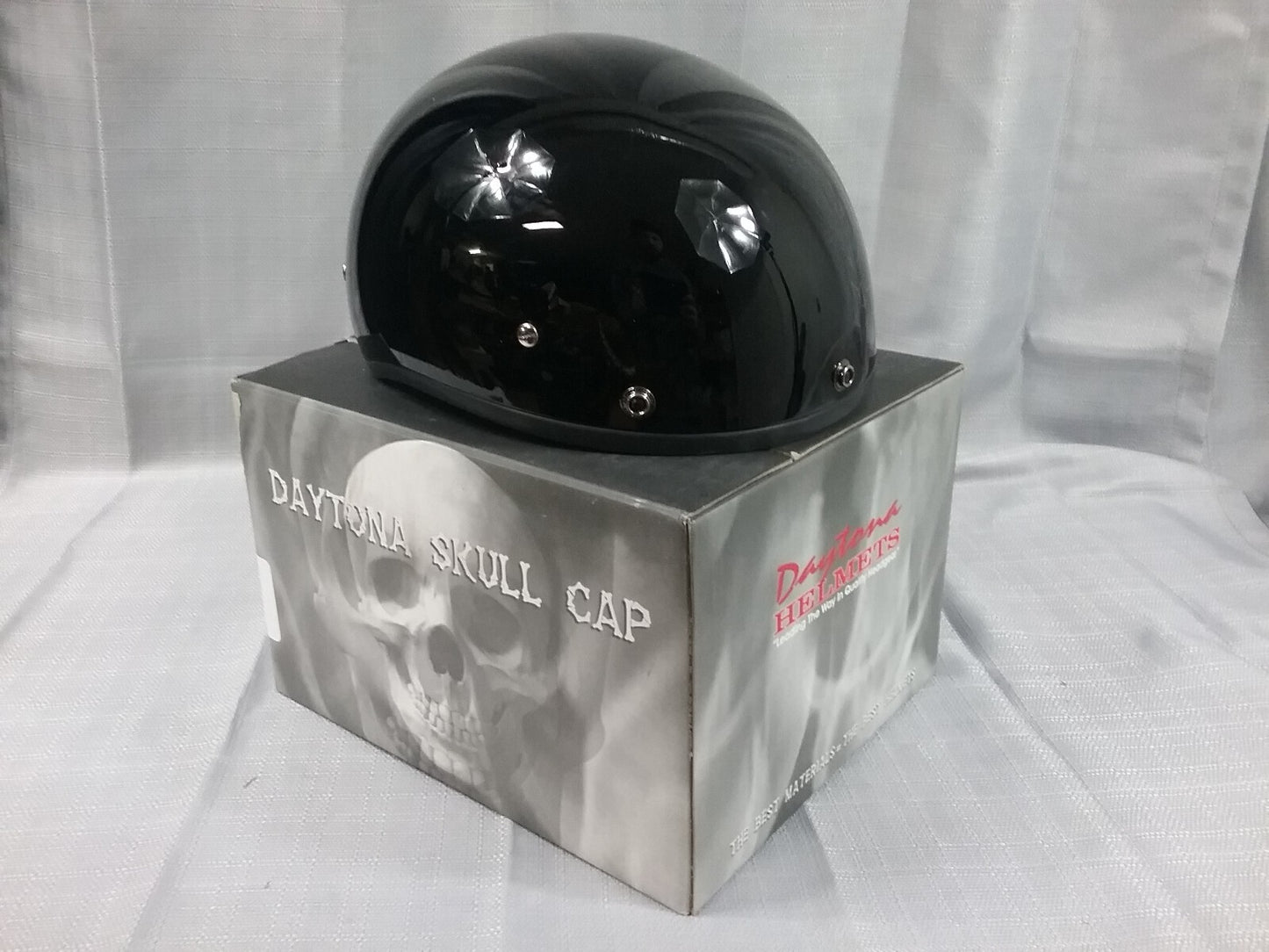NEW DAYTONA HELMETS D1-A-L 1/2 SHELL HELMET HI-GLOSS BLACK D.O.T. APPROVED