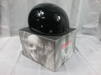 NEW DAYTONA HELMETS D1-A-L 1/2 SHELL HELMET HI-GLOSS BLACK D.O.T. APPROVED