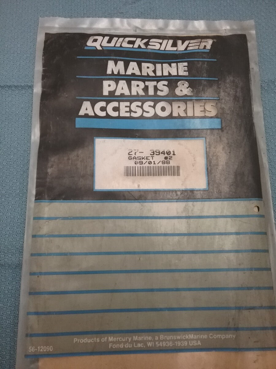 NEW QUICKSILVER 27-39401 GASKET MERCURY 20 200HP