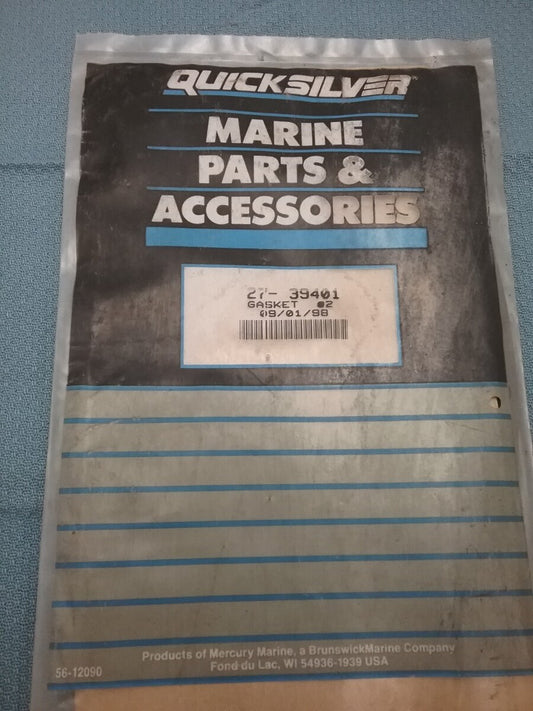 NEW QUICKSILVER 27-39401 GASKET MERCURY 20 200HP
