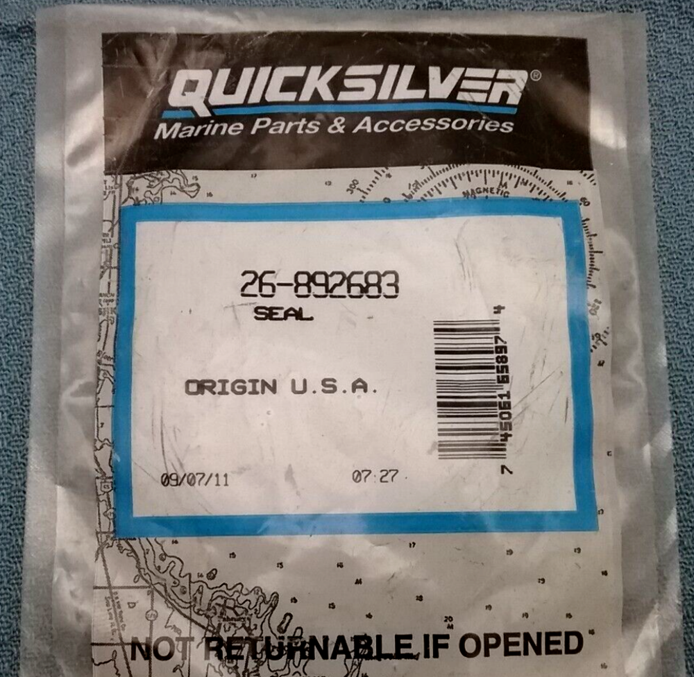 NEW QUICKSILVER 26-892683 SEAL Mercruiser 5.7 6.3 8.1 8.2L