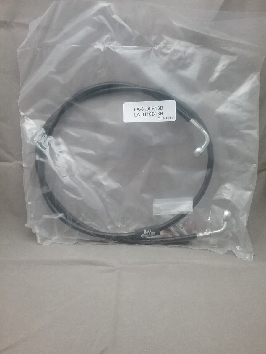 NEW LA CHOPPERS LA-8110C13B CLUTCH CABLE BLACK VINYL FOR 12"-14" APE HANGERS